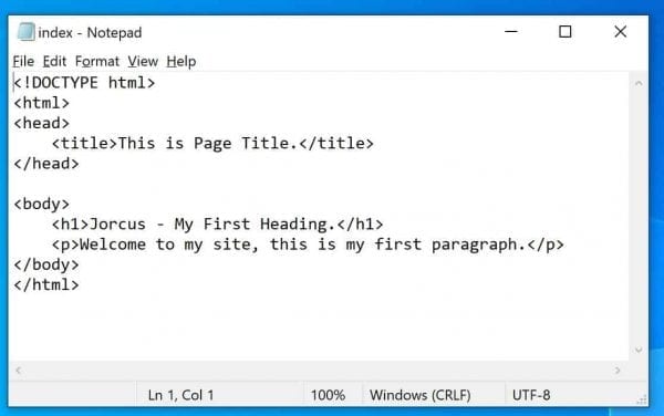 Html Code Editor With Notepad
